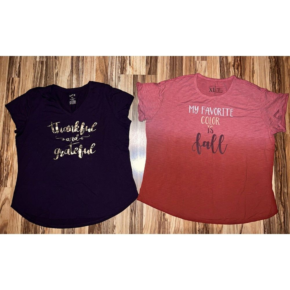 Signature Studio‎ Apt 9 Women's Size XL Fall Shirt Lot Of 2